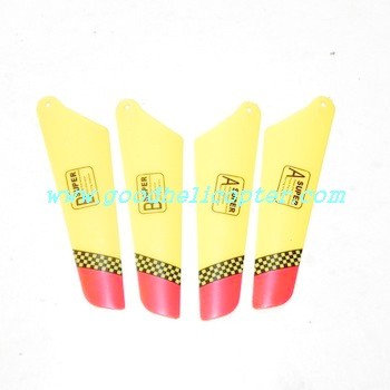 fxd-a68666 helicopter parts main blades (yellow-red color)